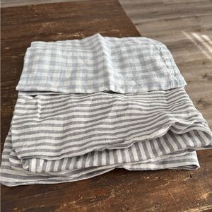 TWO Quince 100% linen euro shams